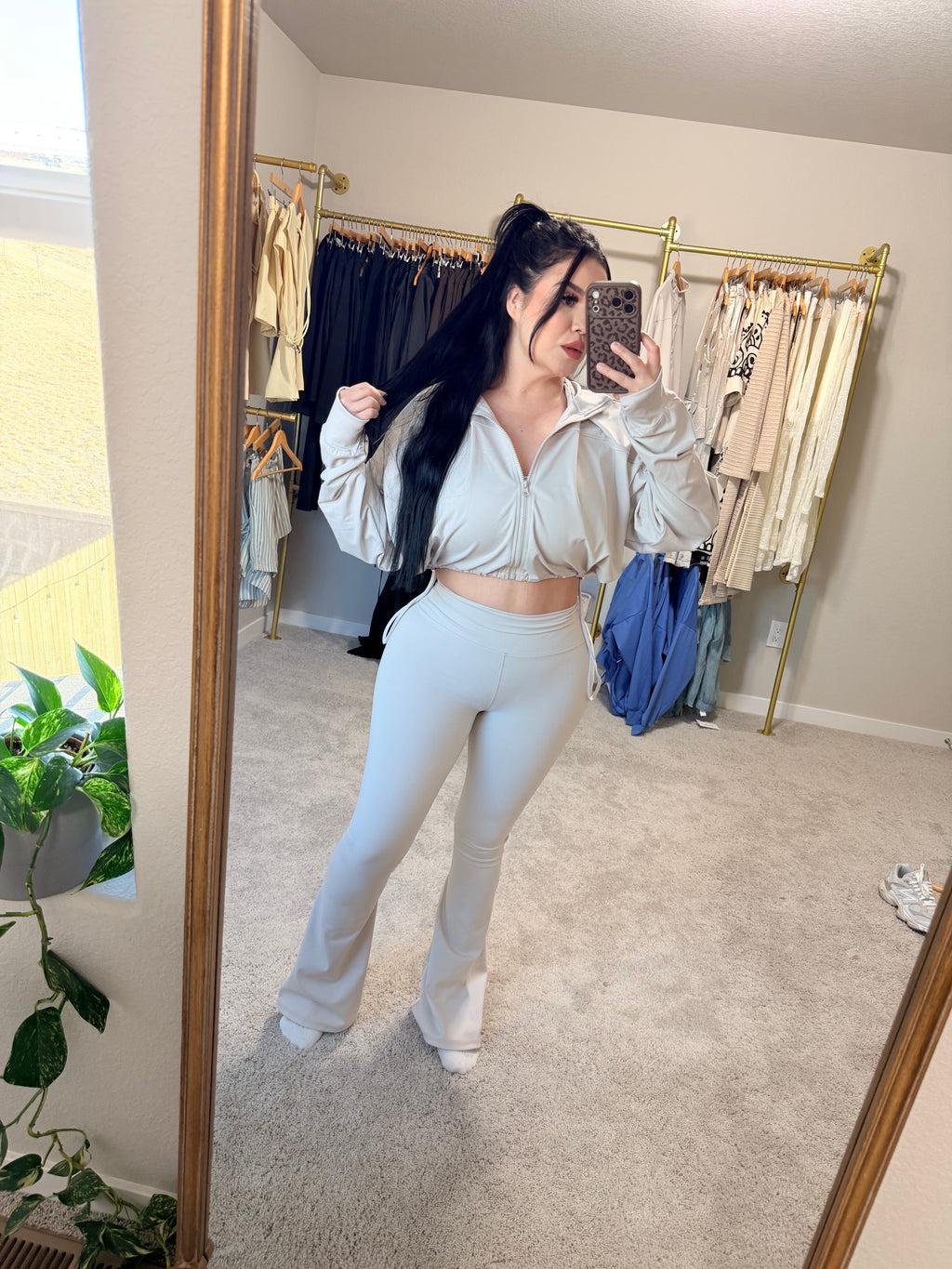 2 piece Nude active set