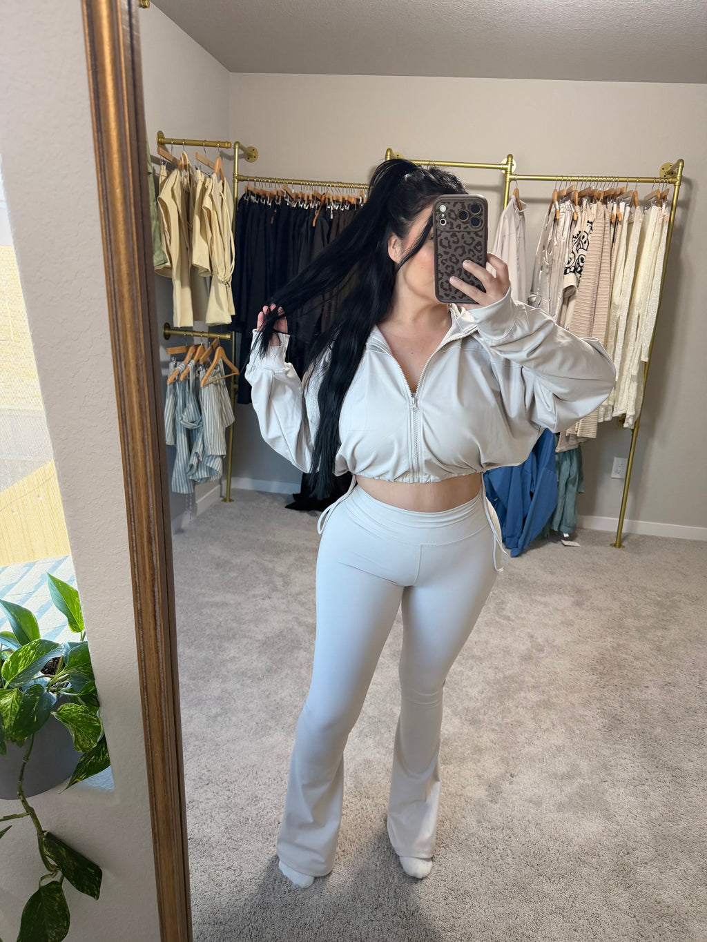 2 piece Nude active set