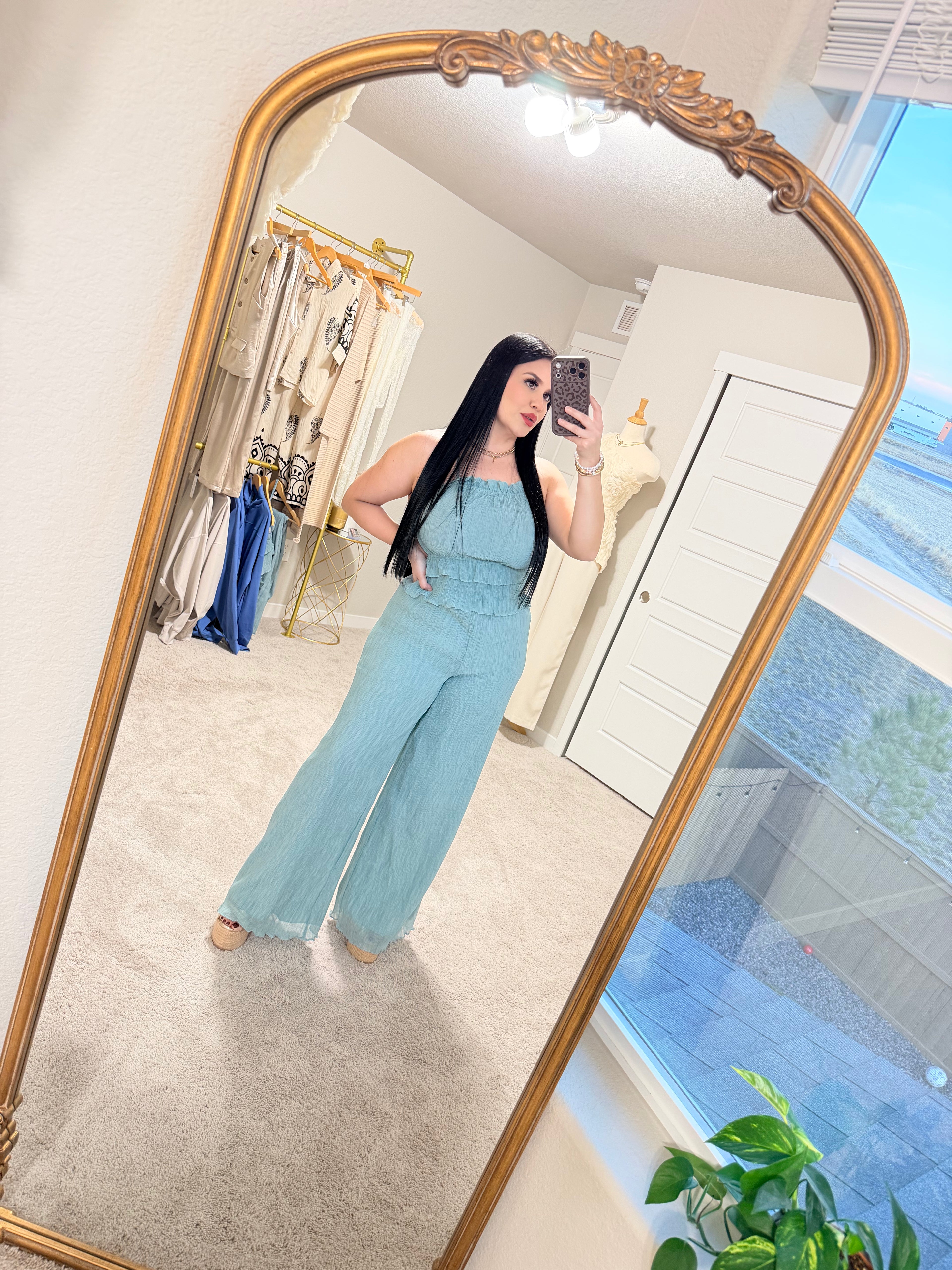 Teal blue 2 piece set